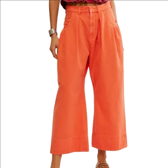 Free People Pants - Free People Sweet Talk Wide Leg Chinos
